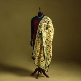 Ranihati chapa work chanderi silk hand embroidery dupatta