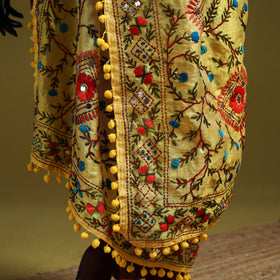Ranihati chapa work chanderi silk hand embroidery dupatta