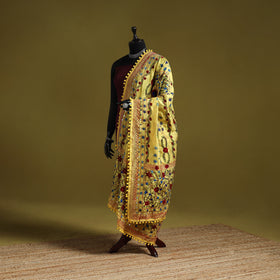 Ranihati chapa work chanderi silk hand embroidery dupatta