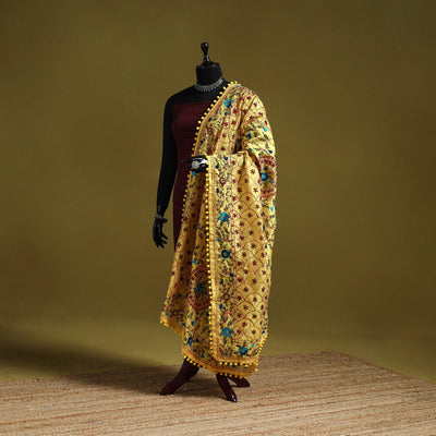 Ranihati chapa work chanderi silk hand embroidery dupatta