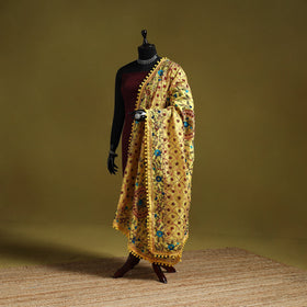 Ranihati chapa work chanderi silk hand embroidery dupatta