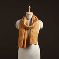 Yellow - reversible silk bengal hand kantha stitch stole