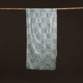 Yellow - reversible silk bengal hand kantha stitch stole