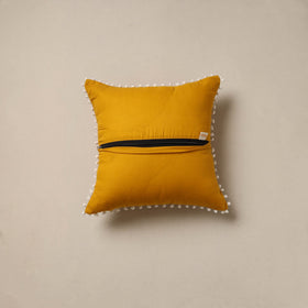 Running stitch plain cushion cover 62 - handcrafted