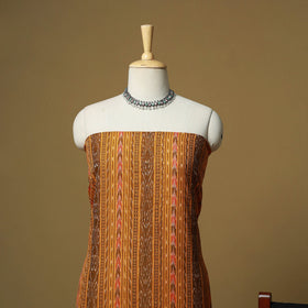 Yellow - sambalpuri ikat handloom cotton 3pc unstitched