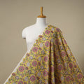 Yellow - sanganeri cotton fabric 07 - handcrafted
