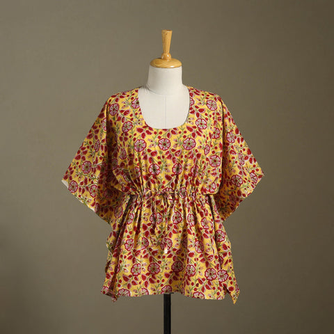 Sanganeri Block Print Cotton Kaftan (Short)