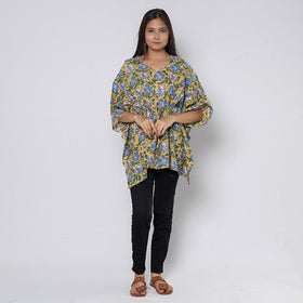 Sanganeri Block Print Cotton Kaftan (Short)