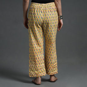 Buy Sanganeri Block Printed Cotton Elasticated Palazzo Online at iTokri.com