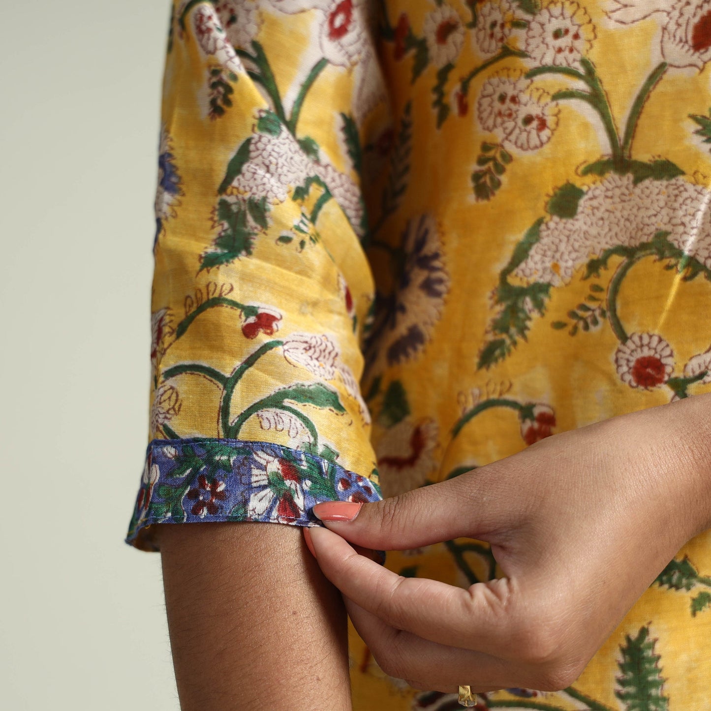 Sanganeri Kurta with Palazzo & Dupatta Set
