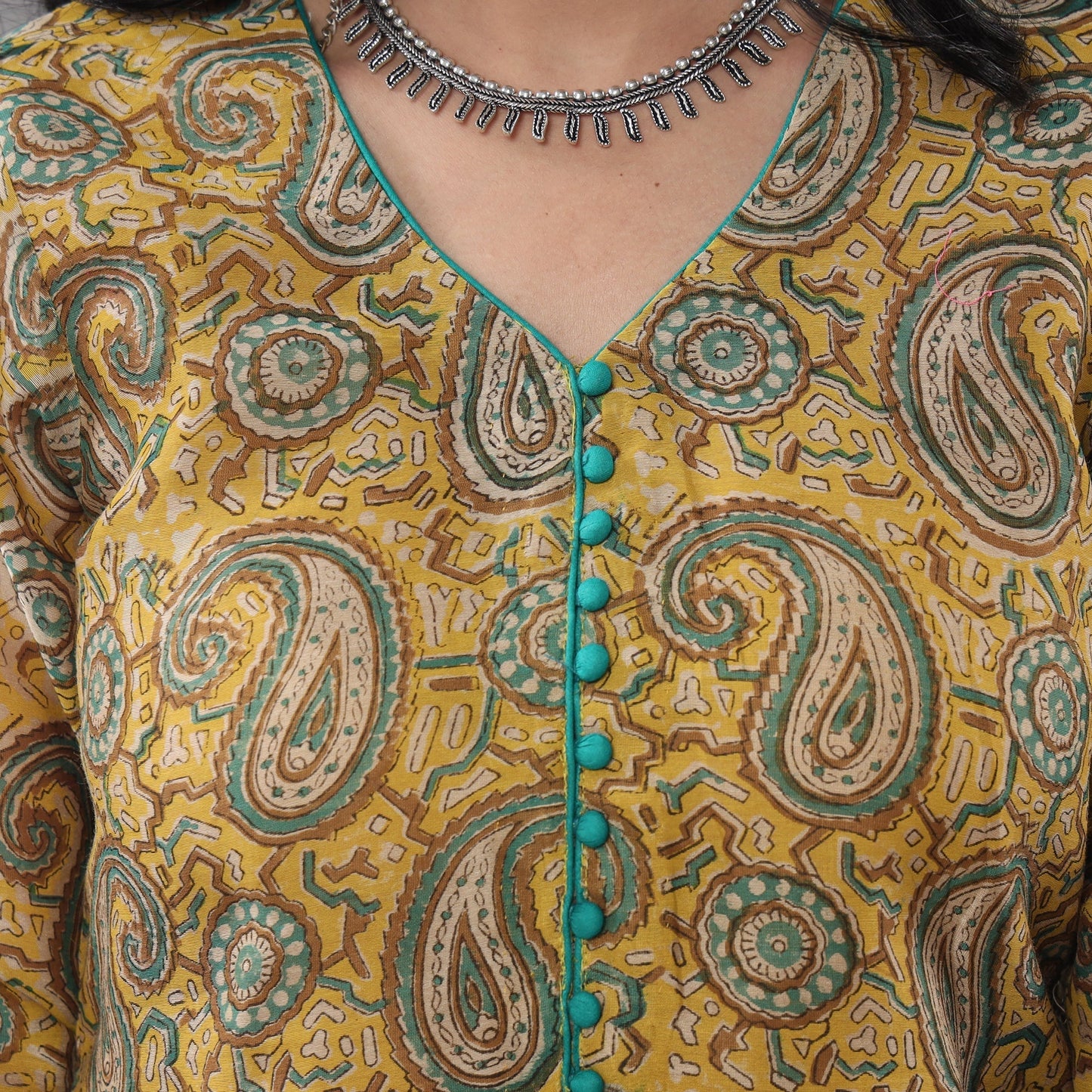 Sanganeri printing maheshwari silk kurta with palazzo &