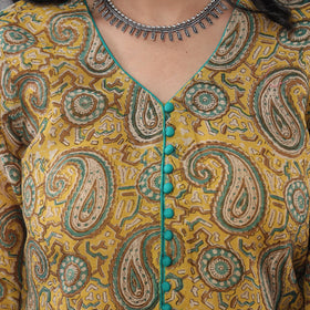 Sanganeri printing maheshwari silk kurta with palazzo &