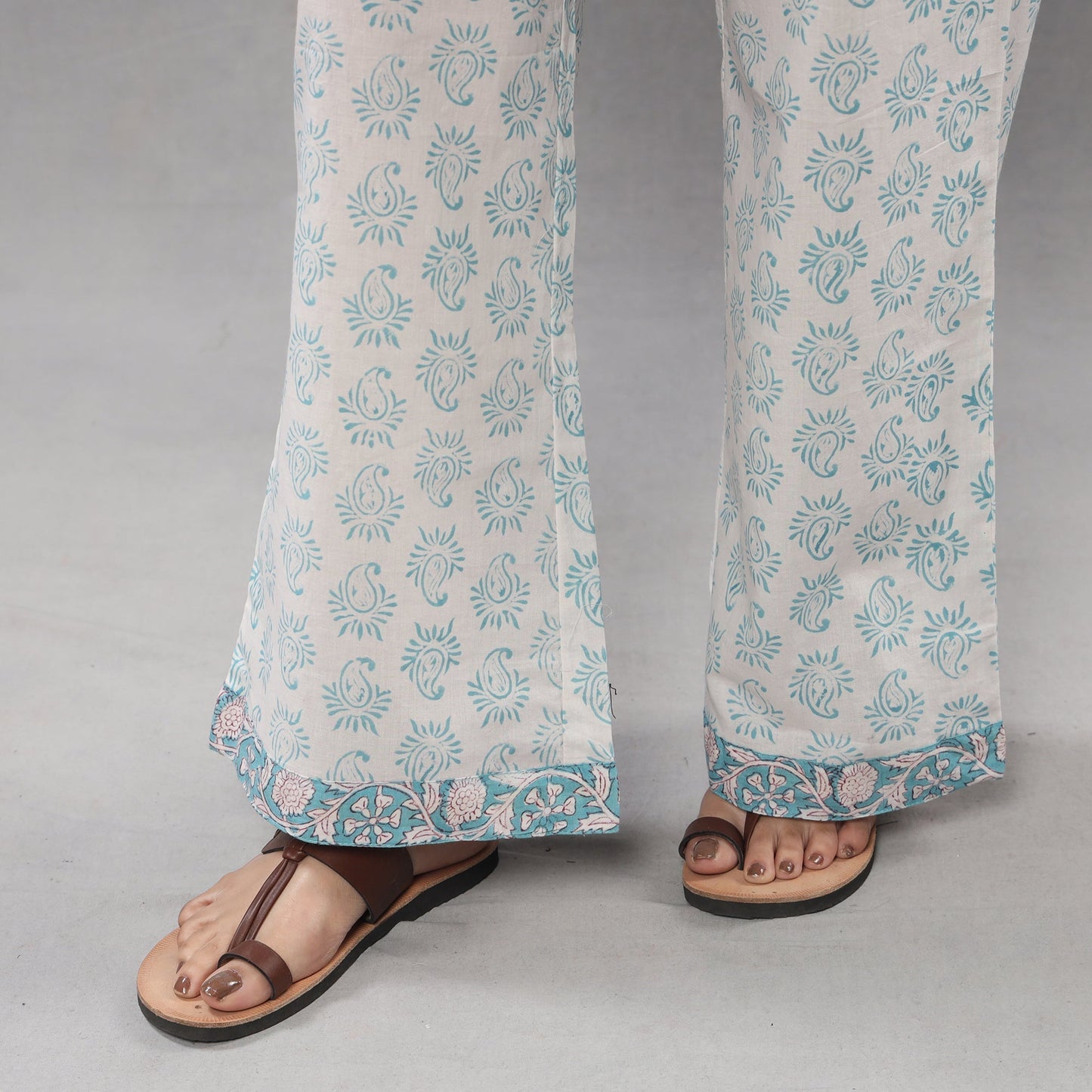 Sanganeri printing maheshwari silk kurta with palazzo &