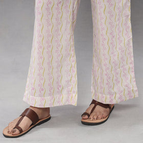 Yellow - sanganeri printing maheshwari silk kurta