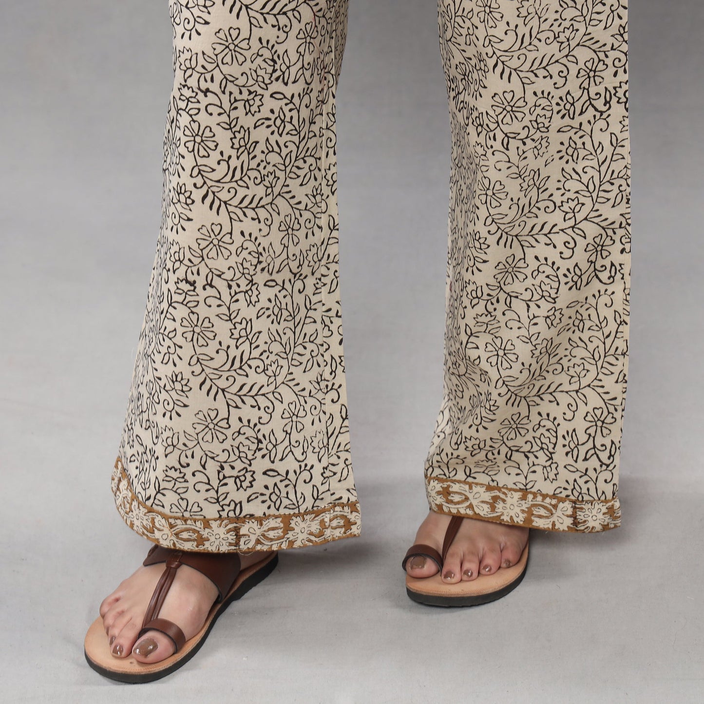 Sanganeri printing maheshwari silk kurta with palazzo &