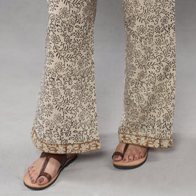 Sanganeri printing maheshwari silk kurta with palazzo &