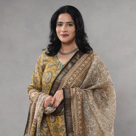 Sanganeri printing maheshwari silk kurta with palazzo &