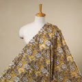 Yellow Sanganeri Block Print Cotton Fabric