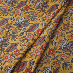 Yellow - sanganeri cotton fabric 41 - handcrafted