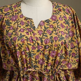 Sanganeri Block Print Cotton Kaftan (Short) 