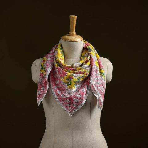Sanganeri cotton scarf 24 - handcrafted