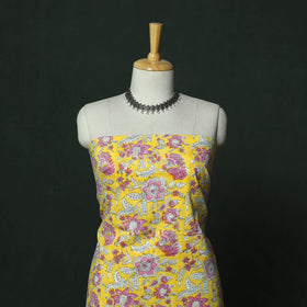 Sanganeri hand block print cotton 2pc unstitched dress