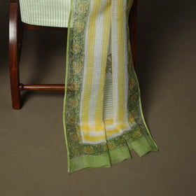 Sanganeri hand block print cotton 3pc unstitched dress