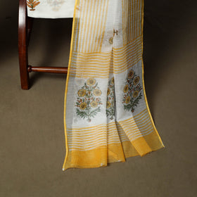 Sanganeri hand block print cotton 3pc unstitched dress