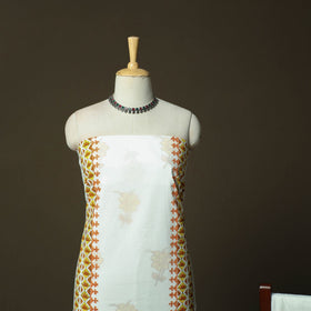 Sanganeri hand block print cotton 3pc unstitched dress