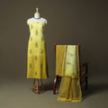 Sanganeri hand block print cotton 3pc unstitched dress