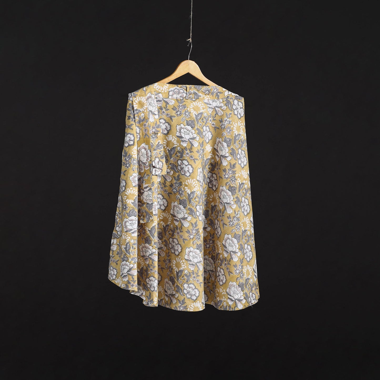 Sanganeri hand cotton wrap around skirt 53 - handcrafted