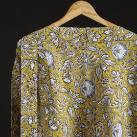 Sanganeri hand cotton wrap around skirt 85 - handcrafted