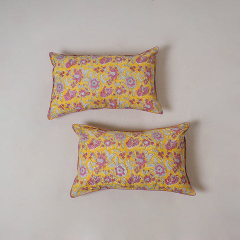 Sanganeri hand block print pillow cover (set of 2) 05