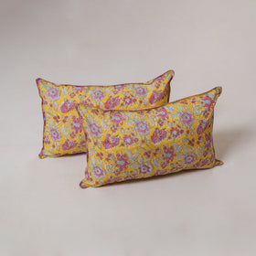Sanganeri hand block print pillow cover (set of 2) 05
