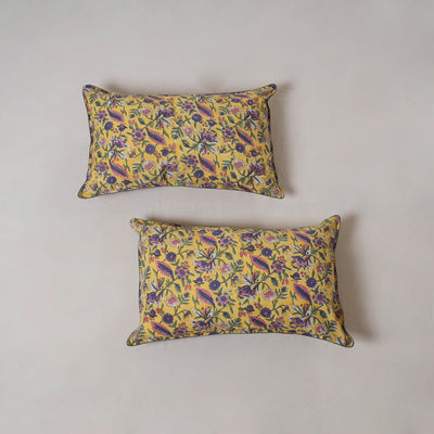 Sanganeri hand block print pillow cover (set of 2) 14
