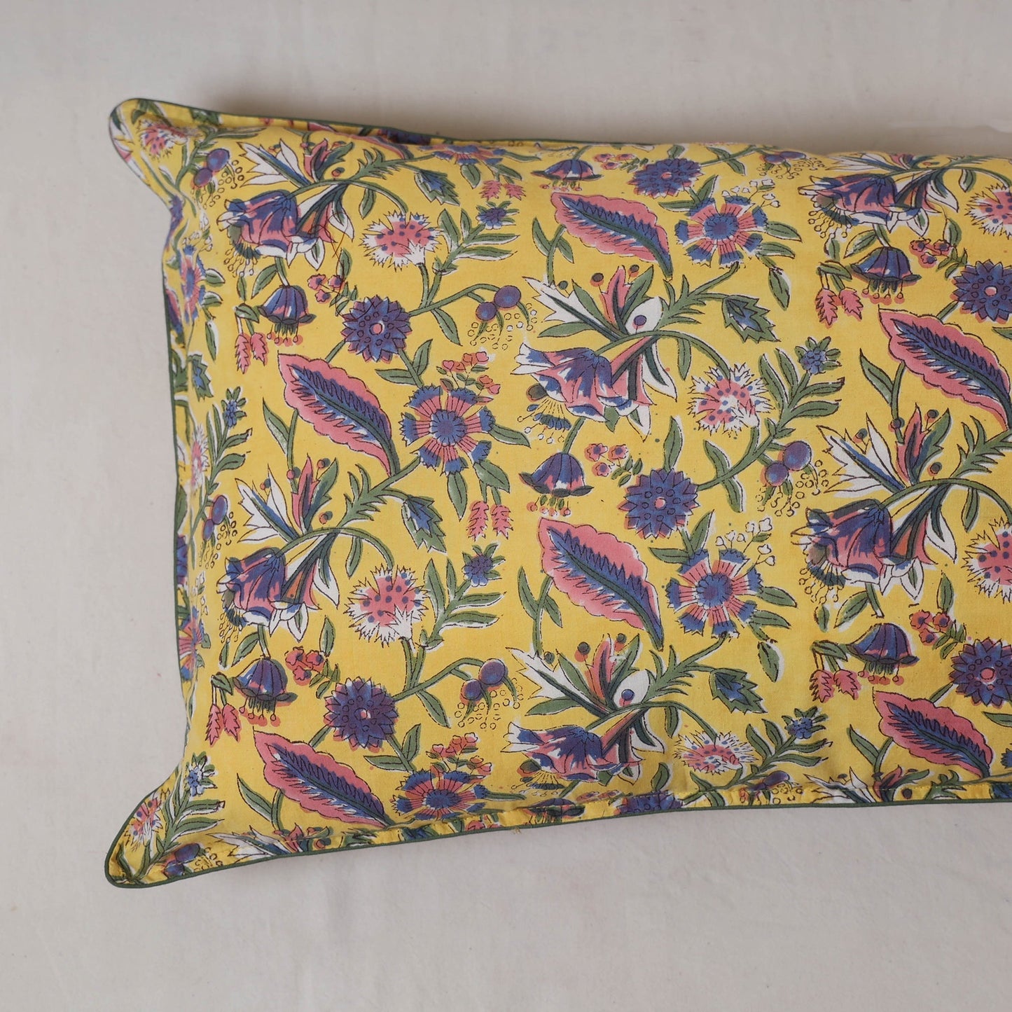 Sanganeri hand block print pillow cover (set of 2) 14