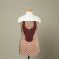 Yellow - sanganeri patchwork cotton unstitched kurta