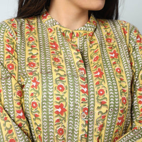 Buy Sanganeri Block Printed Cotton Long Kurta for Women