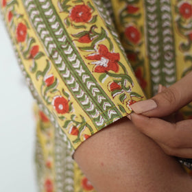 Buy Sanganeri Block Printed Cotton Long Kurta for Women