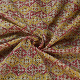 Buy Multicolor Sanganeri Block Print Pure Wool Fabric Online