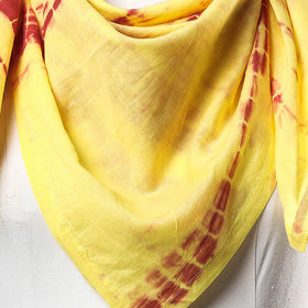 Yellow - Shibori Tie-Dye Cotton Scarf