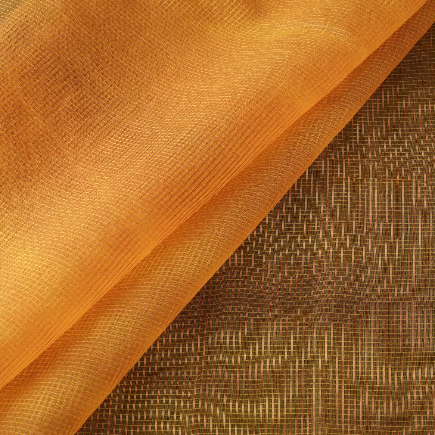 Shibori tie-dye kota doria cotton fabric 02 - handcrafted
