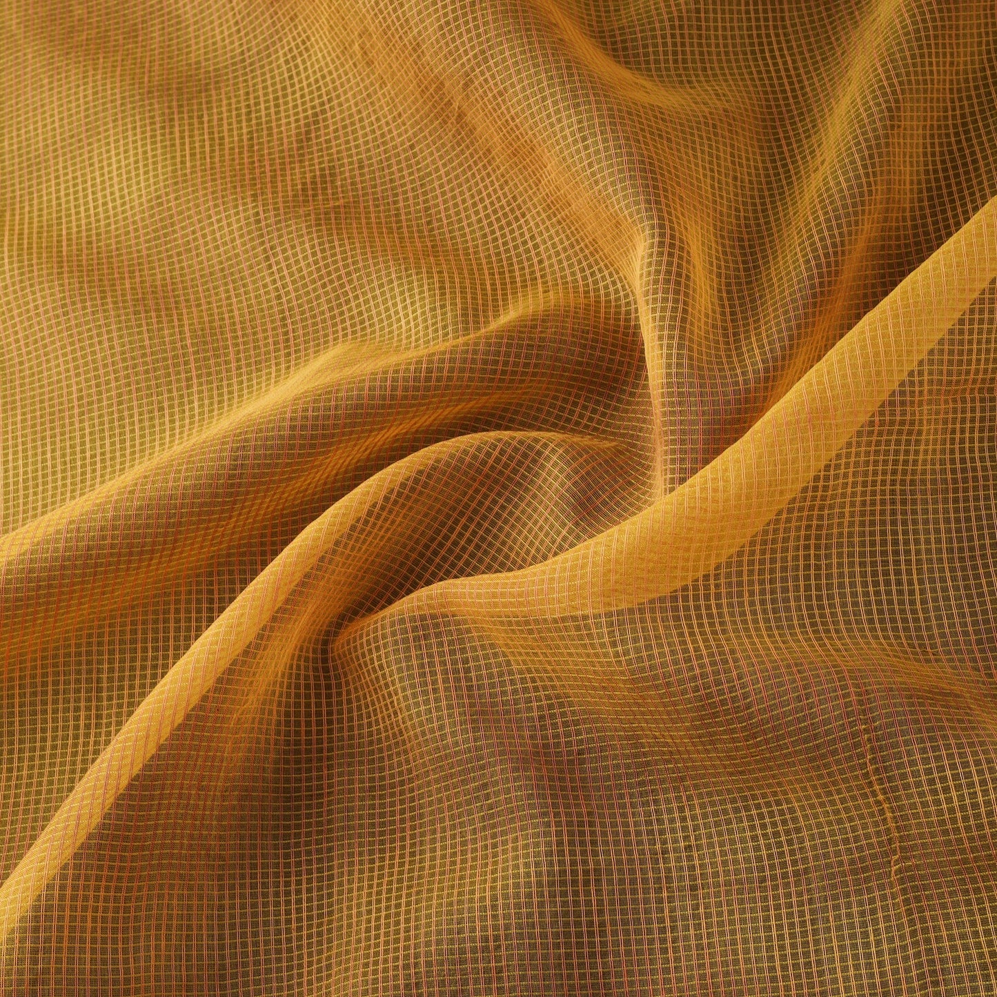 Shibori tie-dye kota doria cotton fabric 02 - handcrafted