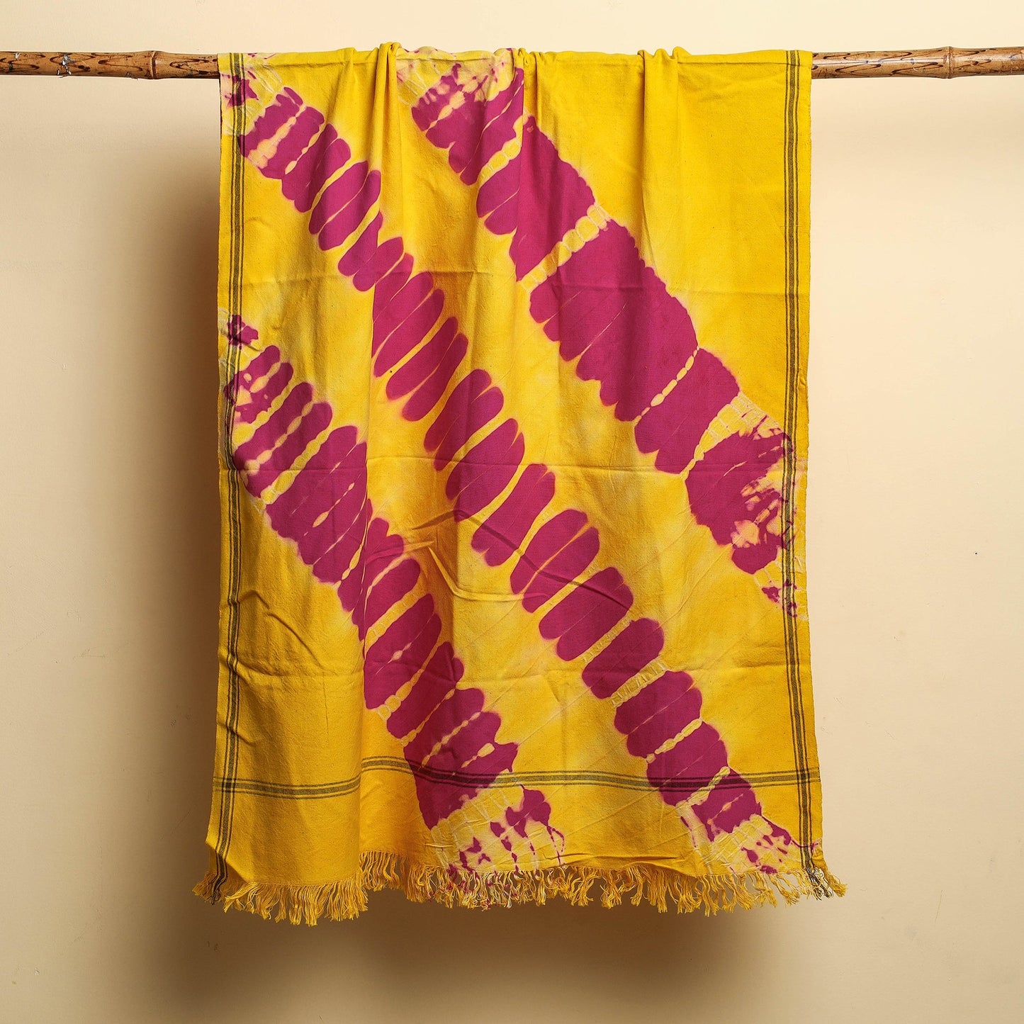  Jhiri Handloom Shibori Tie-Dye Pure Cotton Towel 