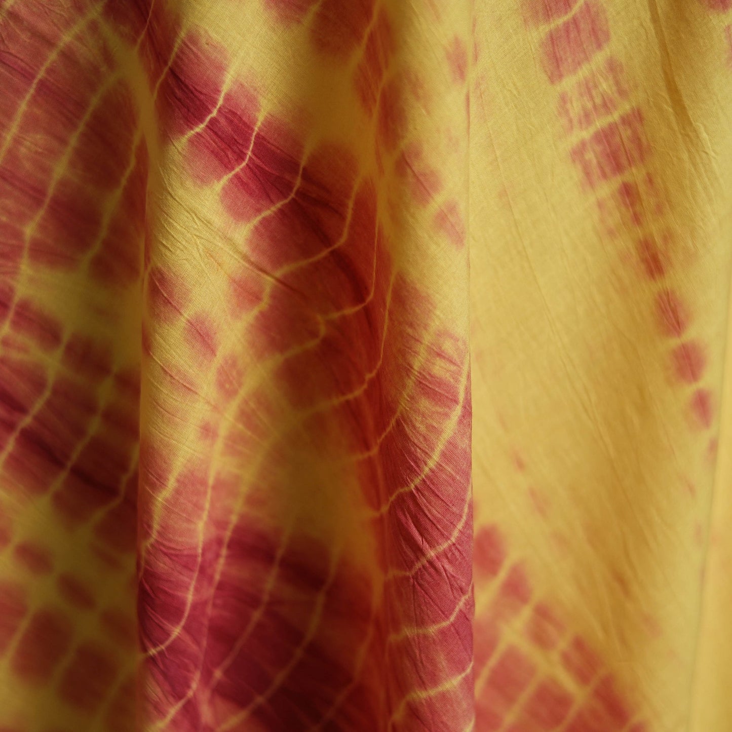Shibori tie-dye pure mul cotton fabric 30 - handcrafted