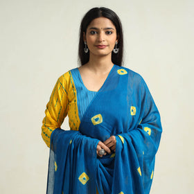 Shibori Kurta with Palazzo & Dupatta Set
