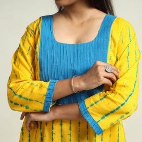 Shibori Kurta with Palazzo & Dupatta Set
