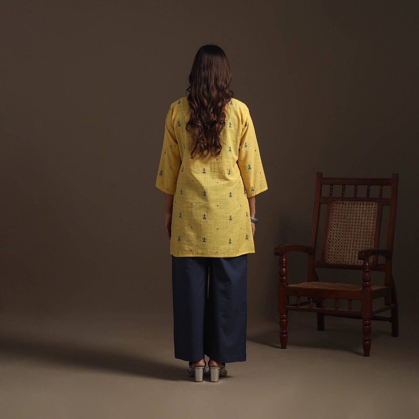 Short cotton jacquard kurta for women 24 2025/1180-1 231