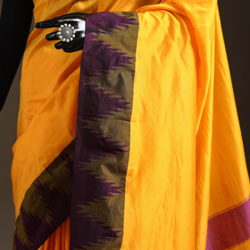 Silk ilkal saree with temple border 14 - handcrafted