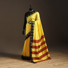 Silk ilkal saree with temple border 17 - handcrafted